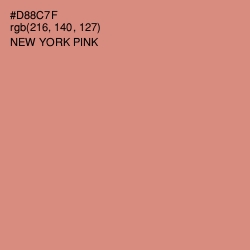#D88C7F - New York Pink Color Image